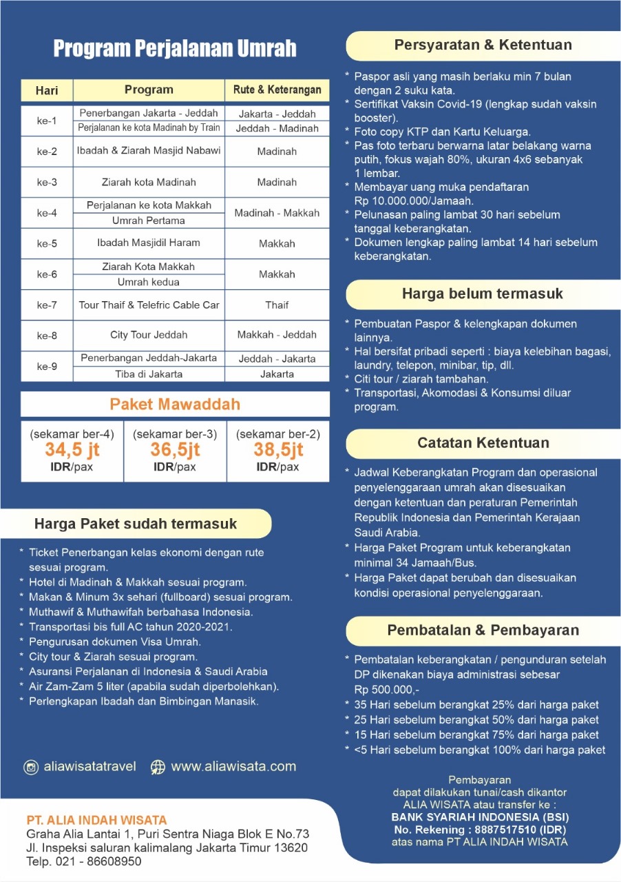 UMROH REGULER MAWADDAH 2